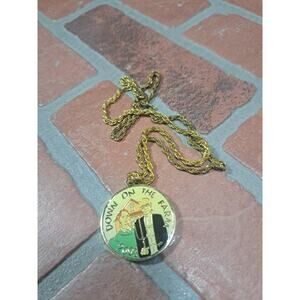 Fifty Funny Fellows 2003 Mardi Gras Doubloon Necklace Mobile Alabama